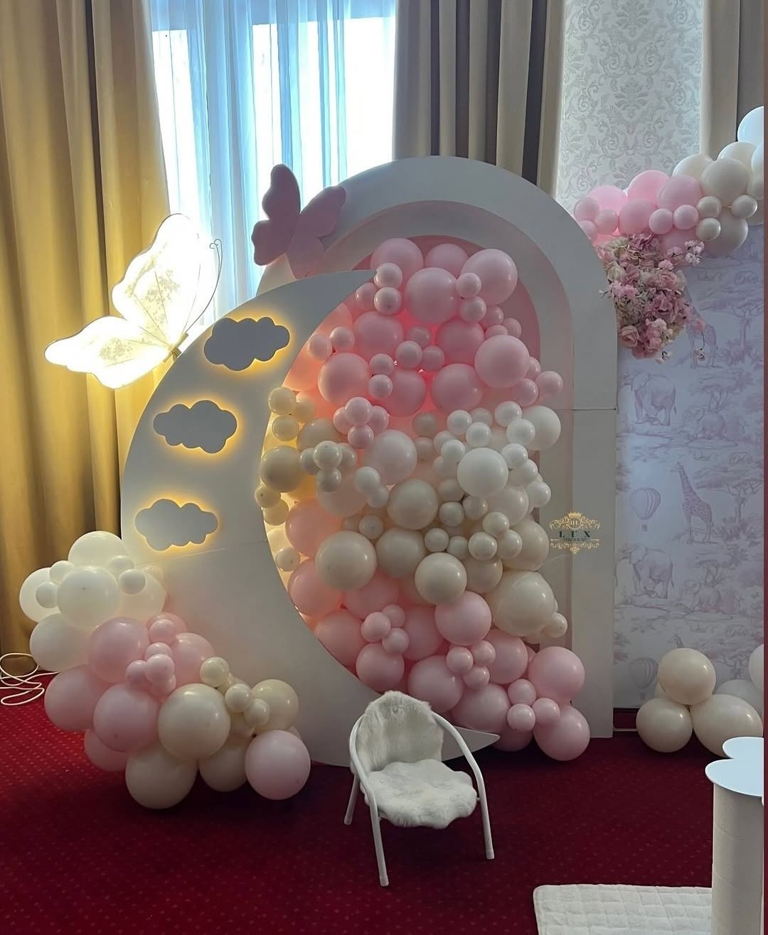 Premier Events & Decor adult birthday balloon installation
